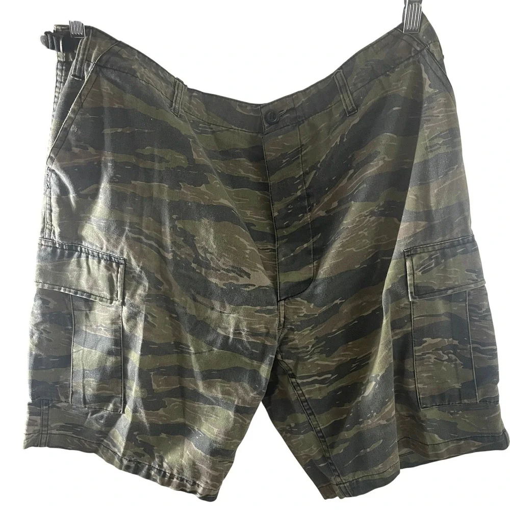 Rothco Mens Tiger Stripe Camo BDU Cargo Shorts XL Tactical Military Utility